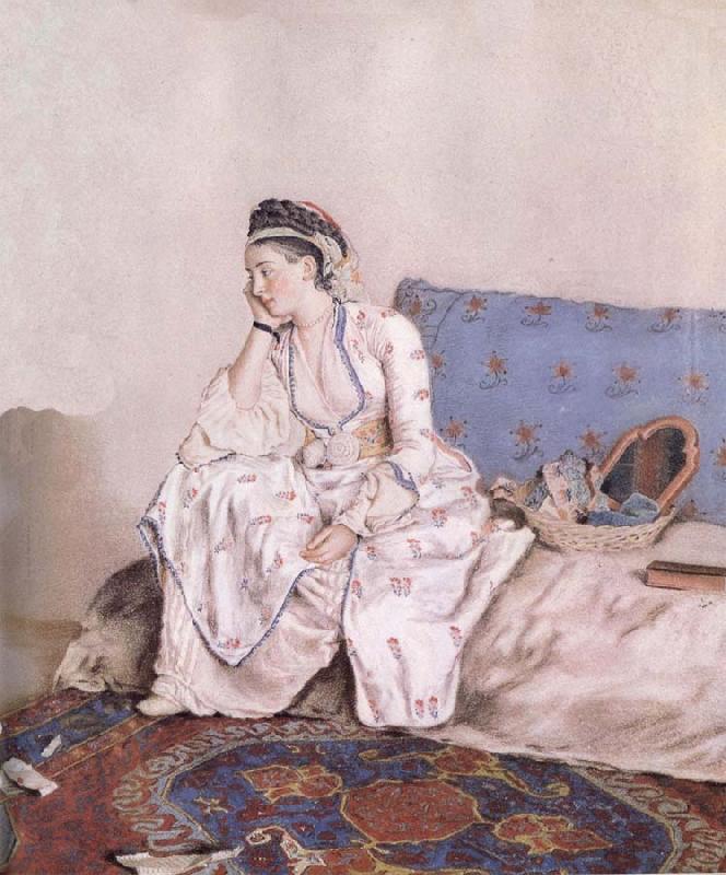 Jean-Etienne Liotard Portrait of Mary Gunning Countess of Coventry oil painting picture